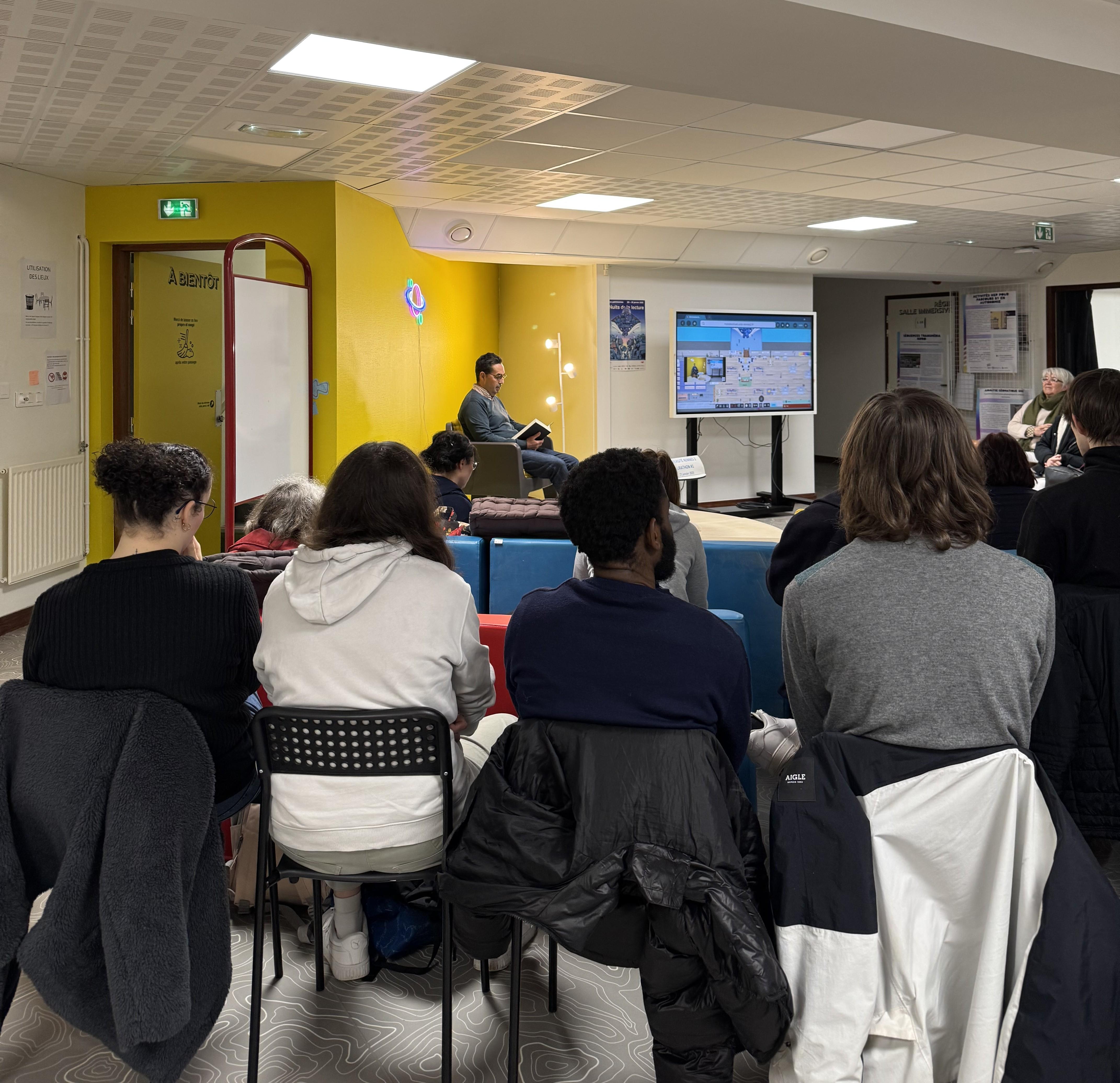 Photo prise lors de l'événement du Lirathon